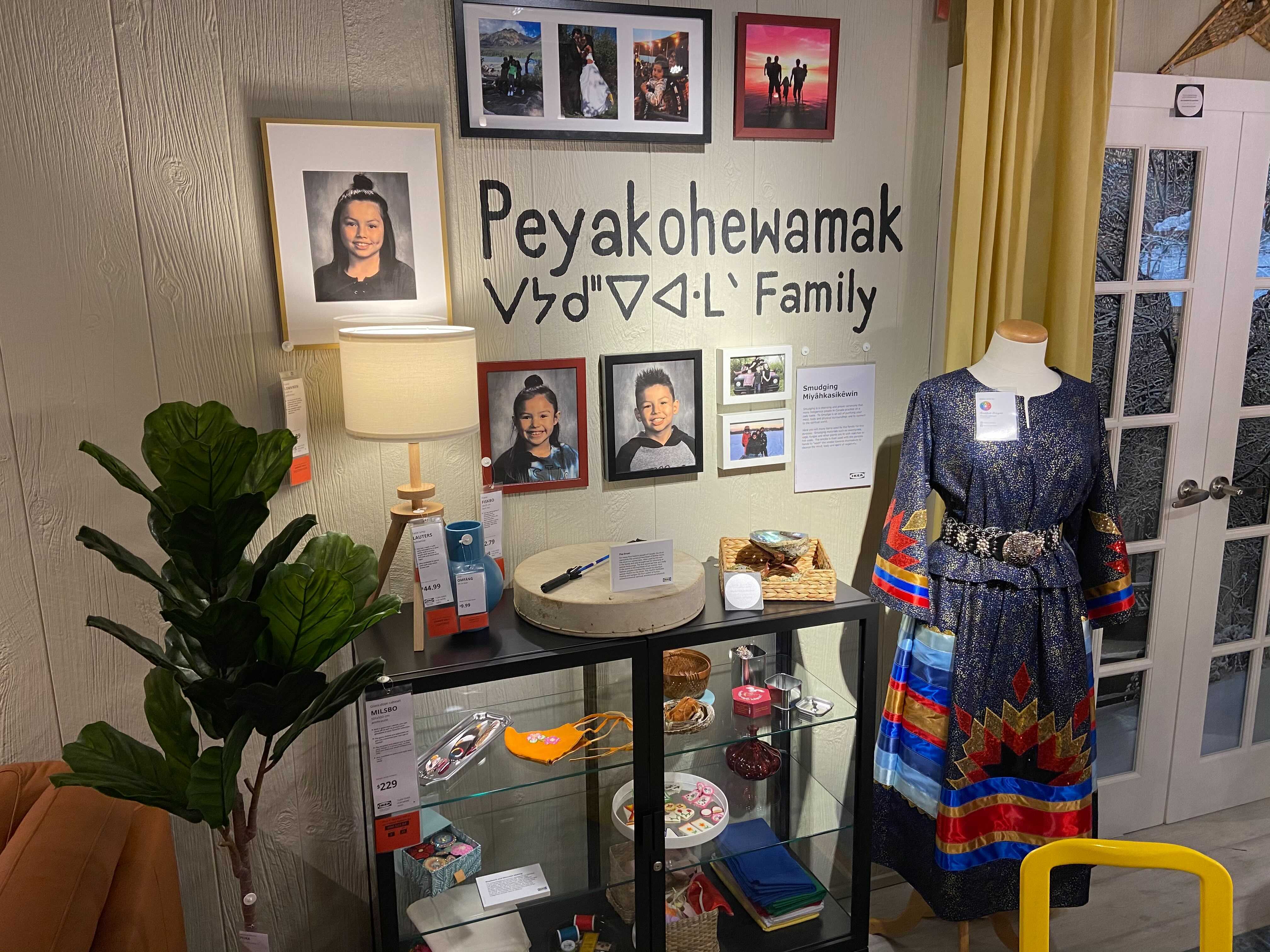 Items from an actual Alberta family were used in the creation of an Indigenous IKEA Edmonton showroom.